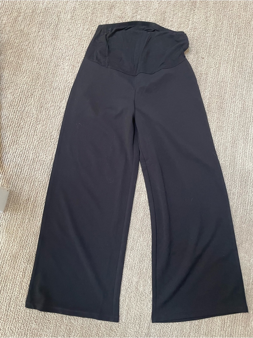 H&M Black Wide-Leg Maternity Wide Leg Pants